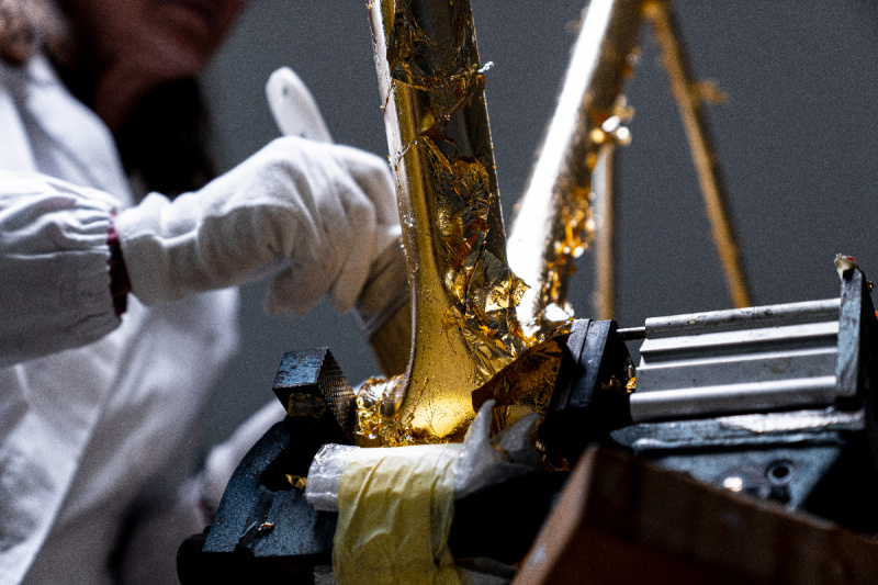 Detail 3D tištěného košíku